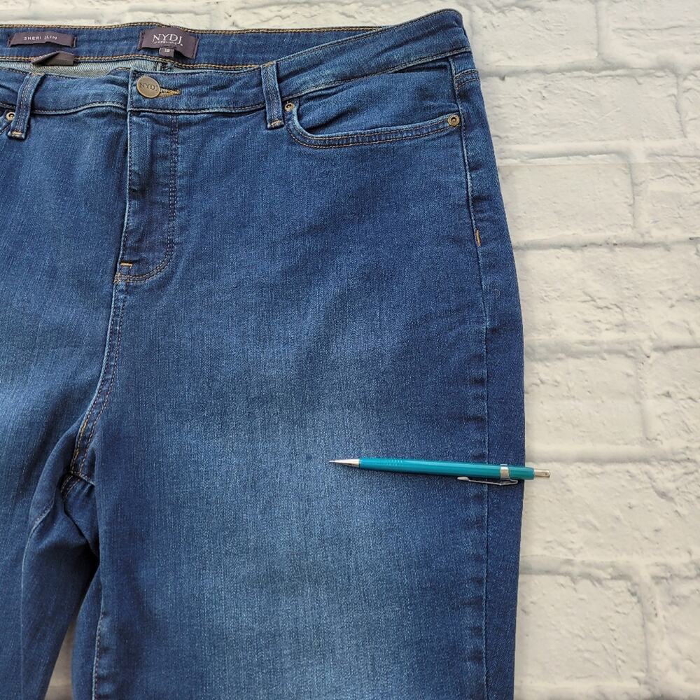 NWOT NYDJ Sheri Cooper Slim Leg Dark Wash Jeans Lift Tuck Slimming Stretch sz 18 - Picture 15 of 16